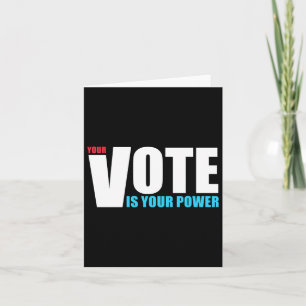 Cartão Seu Voto É Seu Poder - Motivação - Todos Os Votos