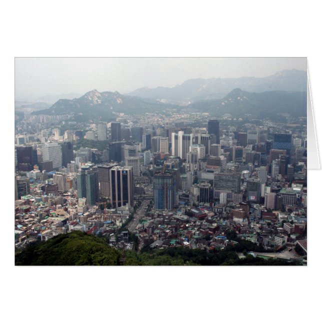 Cartão Seul da cidade (Frente Horizontal)