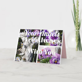 Cartão Seus anjos estão sempre com você.