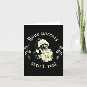 Cartão Seus pais não são muito engraçados Papai Noel Nata