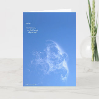 Cartão Seus sonhos são as carruagens de sua alma