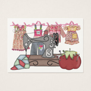 Cartão Sewing do cerco/Crafter do presente
