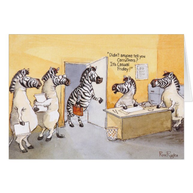 Cartão Sexta-feira ocasional (Frente Horizontal)