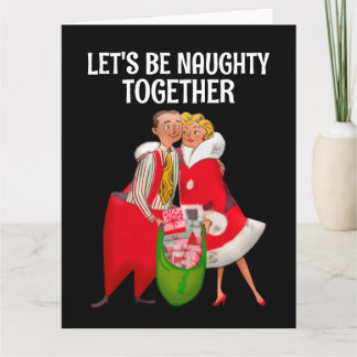CARTÃO SEXY NAUGHTY CHRISTMAS GREETING CARD HUSBAND WIFE