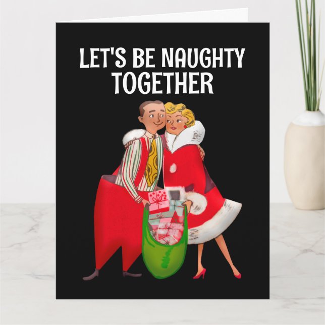 CARTÃO SEXY NAUGHTY CHRISTMAS GREETING CARD HUSBAND WIFE (Frente)