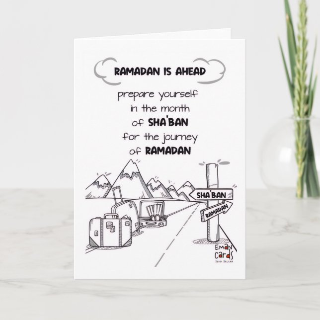 Cartão Shaban - Holy Month Blessings (Frente)