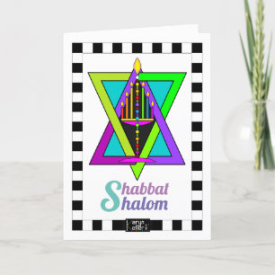 Cartão Shabbat Shalom greeting card