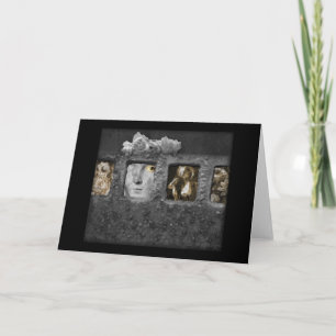 Cartão Shadow Box Digital Collage by A E Ivey Note Cards