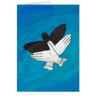 Cartão Shadow Eagle On Blue