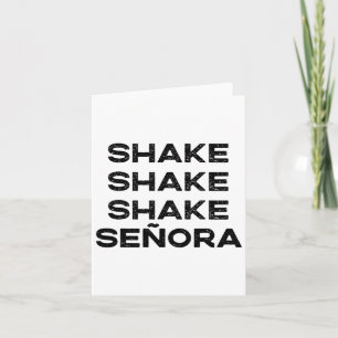 Cartão Shake Shake Senora Dia de as Bruxas engraçado Co