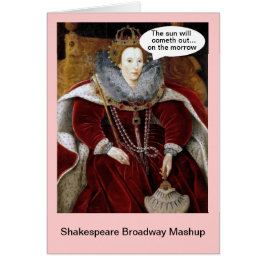 Cartão Shakespeare Broadway Mashup - Annie