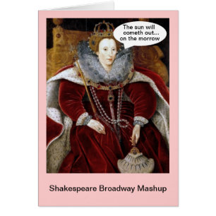 Cartão Shakespeare Broadway Mashup - Annie