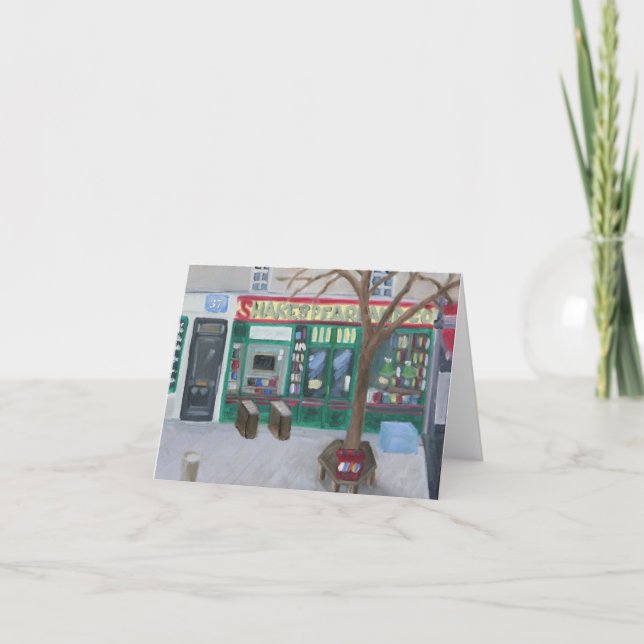 CARTÃO SHAKESPEARE E EMPRESA PARIS NOTECARD (Frente)