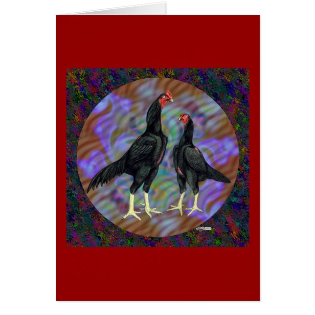 Cartão Shamo: Par Negro (Frente)