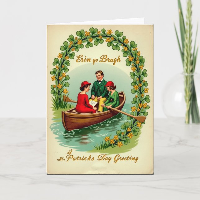 Cartão Shamrock Arch St Patricks Card (Frente)