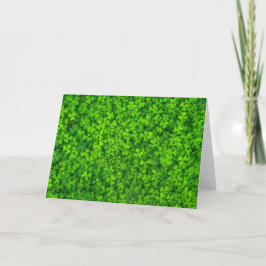 Cartão Shamrock Clovers Green Irish Símbolo Irlanda