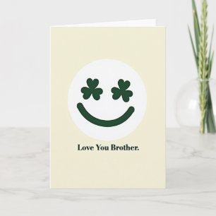 Cartão Shamrock de Amor ao Irmão