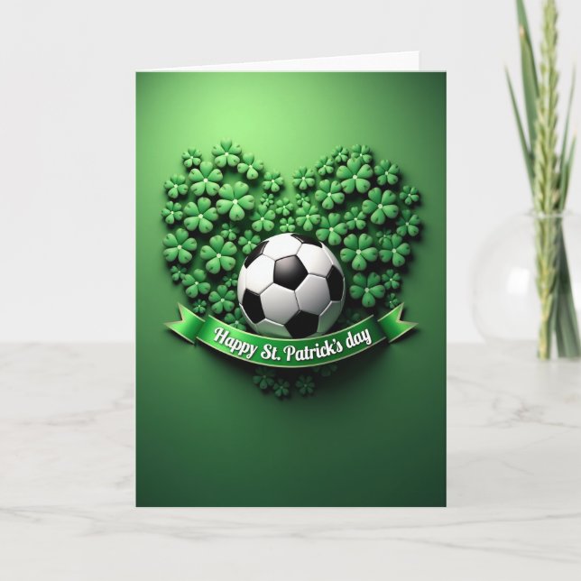 Cartão Shamrock Soccer Joy Card (Frente)