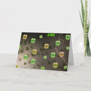 Cartão Shamrocks Irlandês