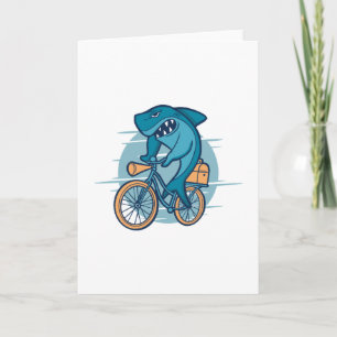 CARTÃO SHARK RIDING BIKE