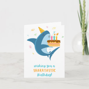 Cartão Sharktastic Puns Aniversário