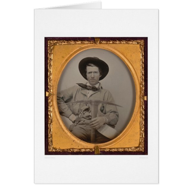 Cartão Sharp de Joseph, com uma picareta, uma bandeja e (Frente)