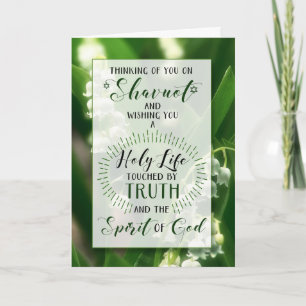 Cartão Shavuot Lily do Vale Santa Vida