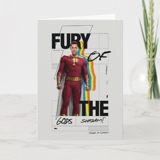 Cartão SHAZAM! Fury of the Gods | Arte do estilo de álbum (Frente)