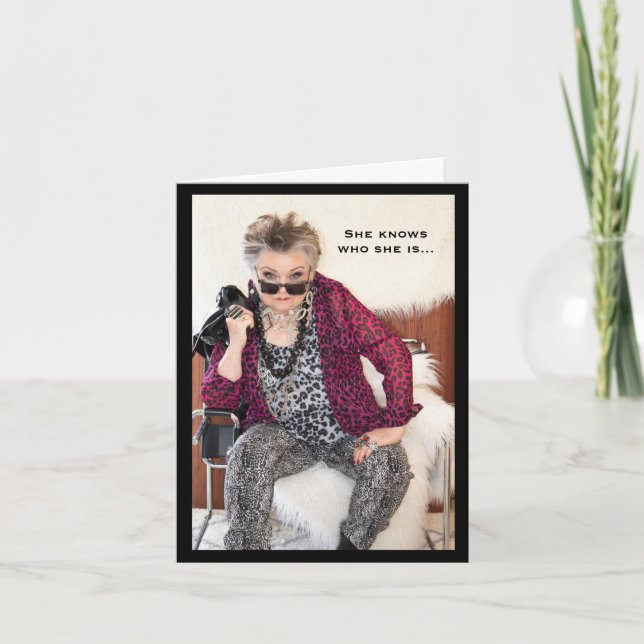 Cartão She Know Who She Is  (Frente)