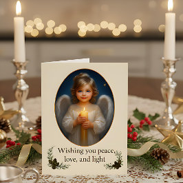 Cartão "She Who Carries the Candle of Peace"