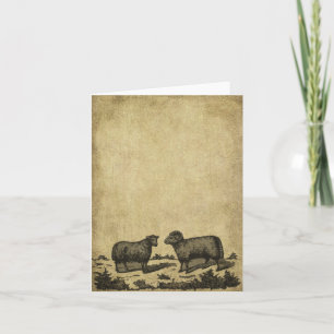 Cartão Sheep & A Ram- Prim Little Note Cards