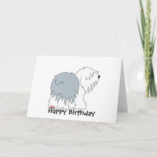 Cartão Sheepdog Bobtail