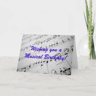 Cartão Sheet Music