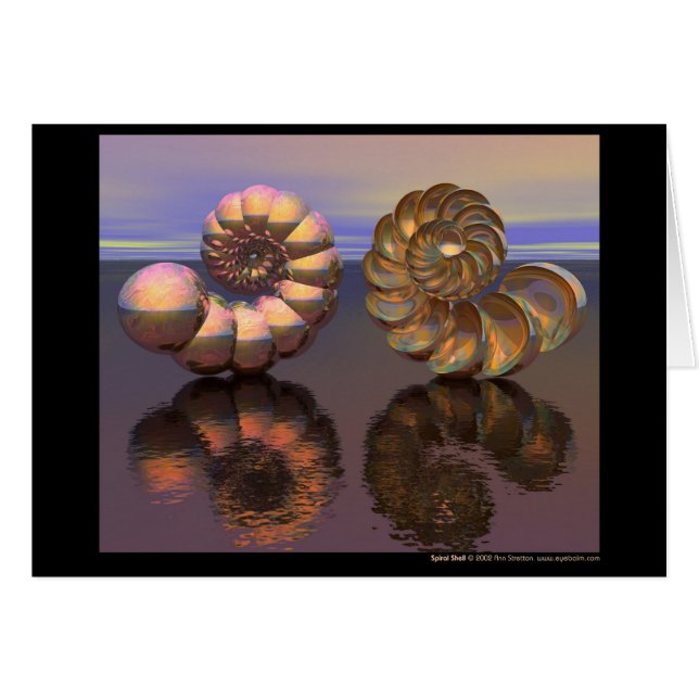 Cartão Shell espiral (Frente Horizontal)