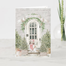 Cartão Sheltie Front Porch Natal