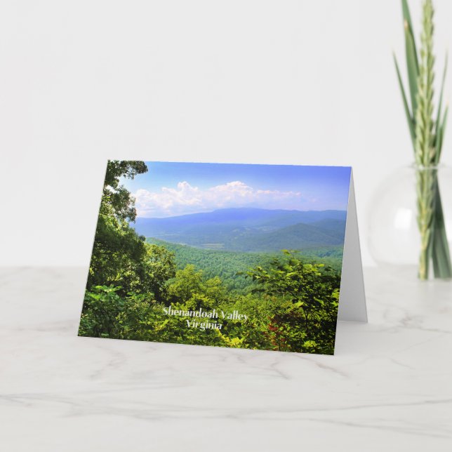 Cartão Shenandoah Valley, Virginia (Frente)