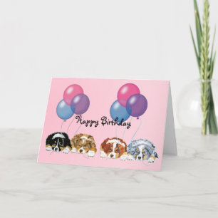 Cartão Shepherd Australiano Feliz Aniversário