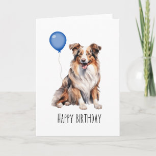 Cartão Shepherd Red Aussie Birthday australiano