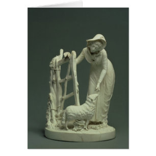 Cartão Shepherdess de Derby, 1790