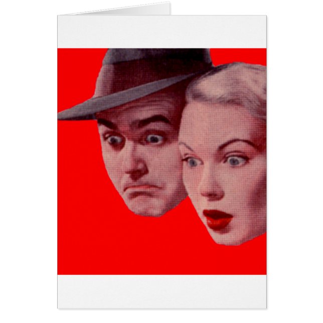 Cartão Sherman e Marsha estão SURPRESOS nos anos 40 (Frente)