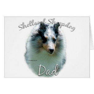 Cartão Shetland Sheepdog (Merle) Pai 2
