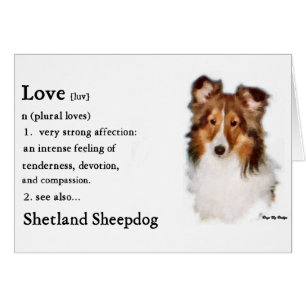 Cartão Shetland Sheepdog Sheltie Gifs