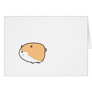 Cartão Shiba carnudo