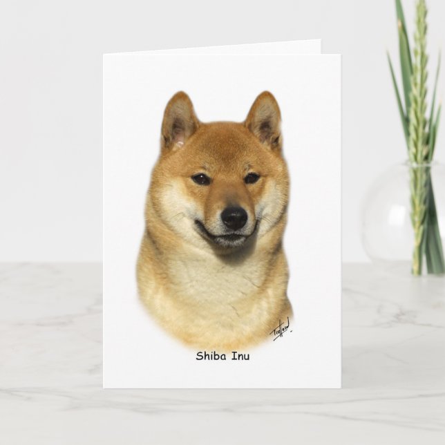 Cartão Shiba Inu (Frente)