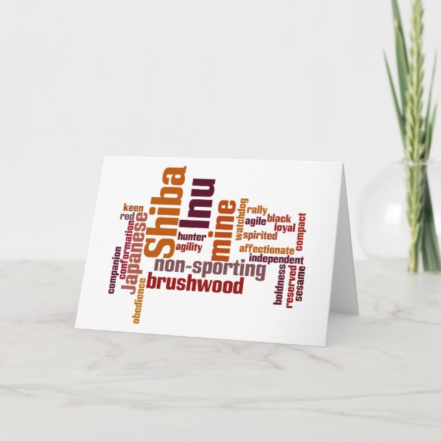 Cartão Shiba Inu (Frente)