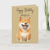 Shiba Inu Risonho Personalizado
