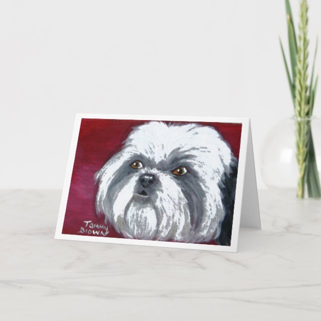 Cartão Shih Tzu Notecard (Frente)