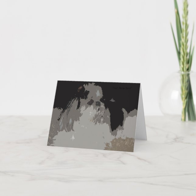Cartão Shih Tzu Notecards (Frente)