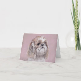 Cartão Shihzu Dog Art Note Card