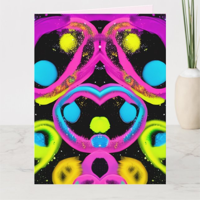 Cartão shiny Abstract art (Frente)